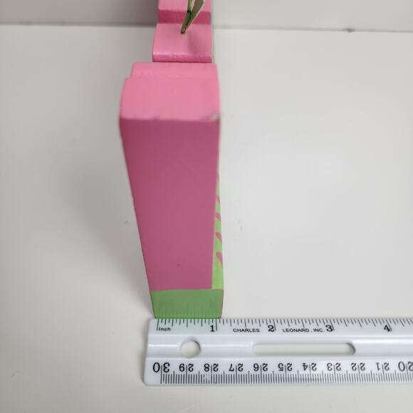 Princess Wood Carved Sign Décor Painted Vibrant Colors Shelf Sitting Design - Picture 8 of 9